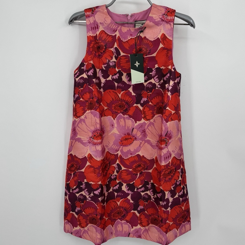 Tuckernuck Floral Poppy Stripe Sleeveless Marlowe Mini Dress Size M A-Line NWT *